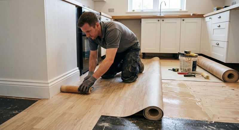 Sheet Linoleum Installation in Lafayette, CO